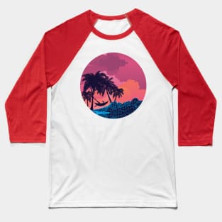 Sunrise tropical island Baseball T-Shirt